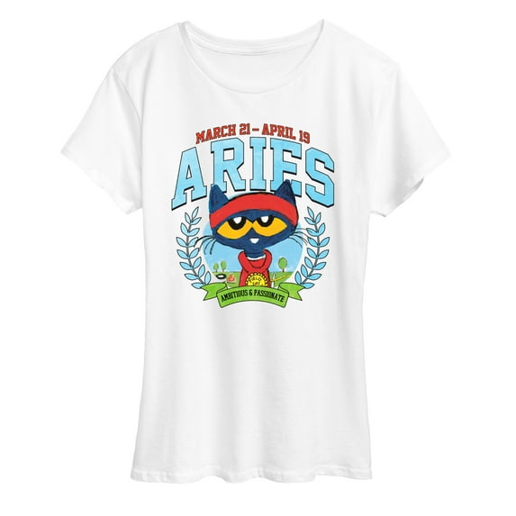 Pete The Cat - Pete The Cat Aries - Women's Short Sleeve Graphic T-Shirt