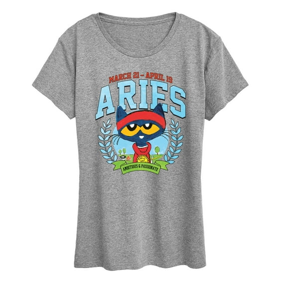 Pete The Cat - Pete The Cat Aries  - Women's Short Sleeve Graphic T-Shirt