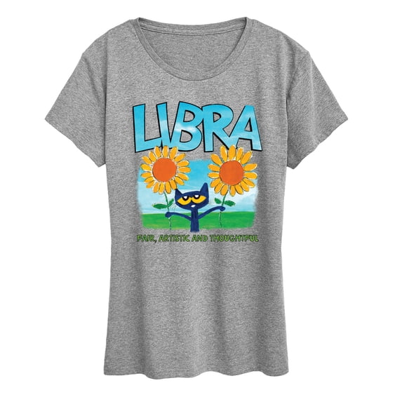 Pete The Cat - Pete The Cat Libra - Women's Short Sleeve Graphic T-Shirt