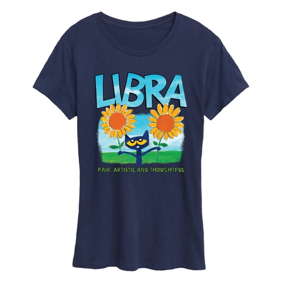Pete The Cat - Pete The Cat Libra - Women's Short Sleeve Graphic T-Shirt
