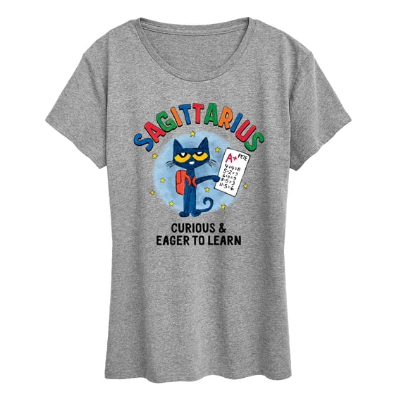 Pete The Cat - Pete The Cat Sagittarius  - Women's Short Sleeve Graphic T-Shirt