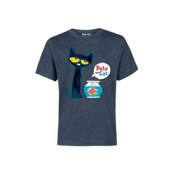 Pete The Cat - Pete The Goldfish - Youth Short Sleeve Graphic T-Shirt