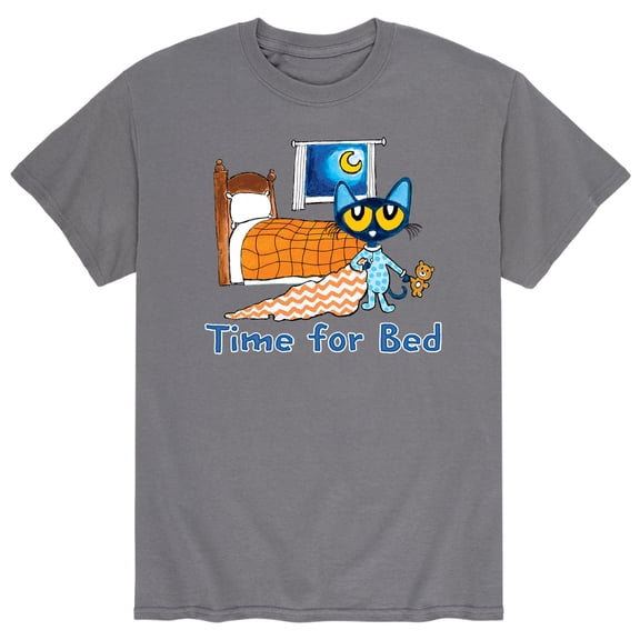 Pete The Cat - Pete The Kitty Time For Bed - Men's Short Sleeve Graphic T-Shirt