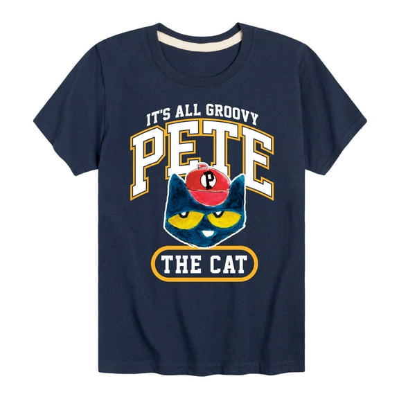 Pete The Cat - Pete U - Toddler And Youth Short Sleeve Graphic