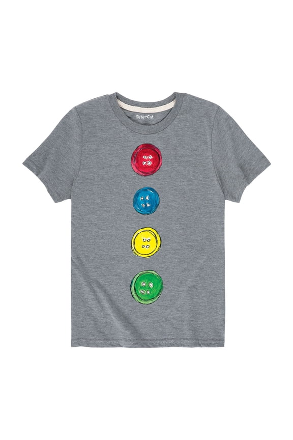 - Pete's Buttons - Toddler Short Sleeve Graphic T-Shirt