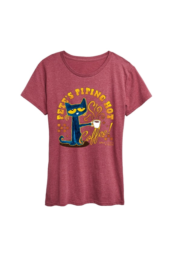 - Petes Piping Hot Coffee - Women's Short Sleeve Graphic T-Shirt