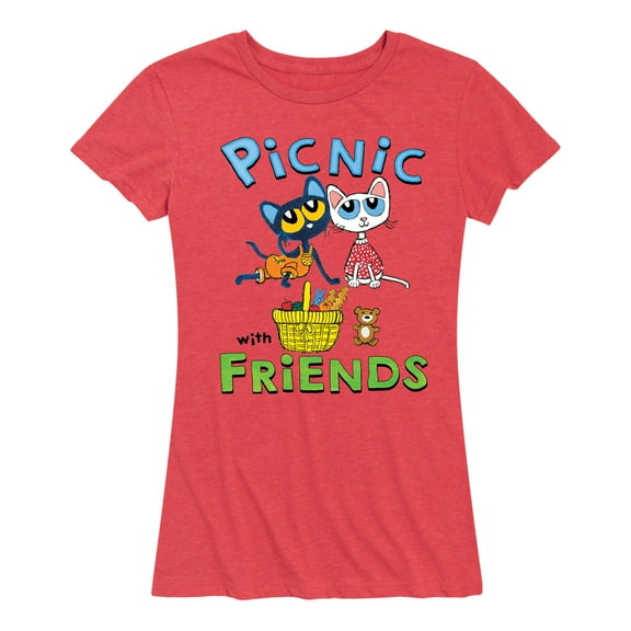 Pete The Cat - Picnic With Friends - Women's Short Sleeve Graphic T-Shirt
