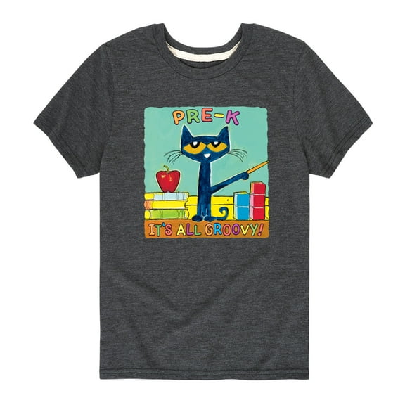 Pete The Cat - Pre - K It's All Groovy - Toddler Short Sleeve Graphic T-Shirt
