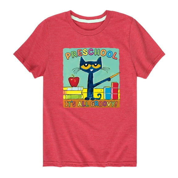 Pete The Cat - Preschool It's All Groovy - Toddler Short Sleeve Graphic T-Shirt