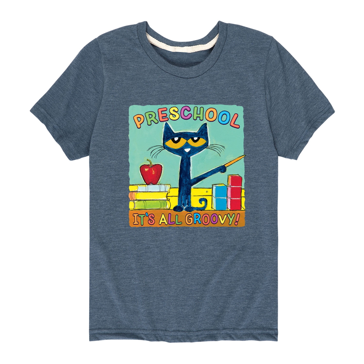Pete The Cat Preschool It's All Groovy Toddler Short Sleeve Graphic