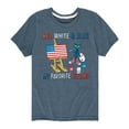 thumbnail image 1 of Pete The Cat - Red White And Blue Favorite - Toddler Short Sleeve Graphic T-Shirt, 1 of 6