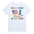 thumbnail image 1 of Pete The Cat - Red White And Blue Favorite - Youth Short Sleeve Graphic T-Shirt, 1 of 5