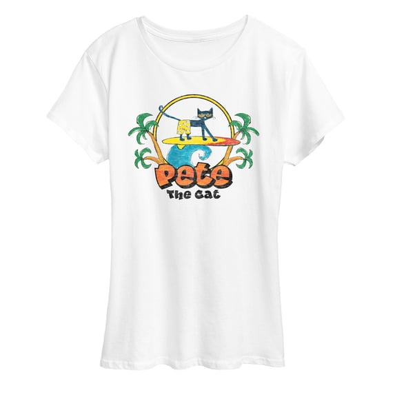 Pete The Cat - Retro Surf - Women's Short Sleeve Graphic T-Shirt