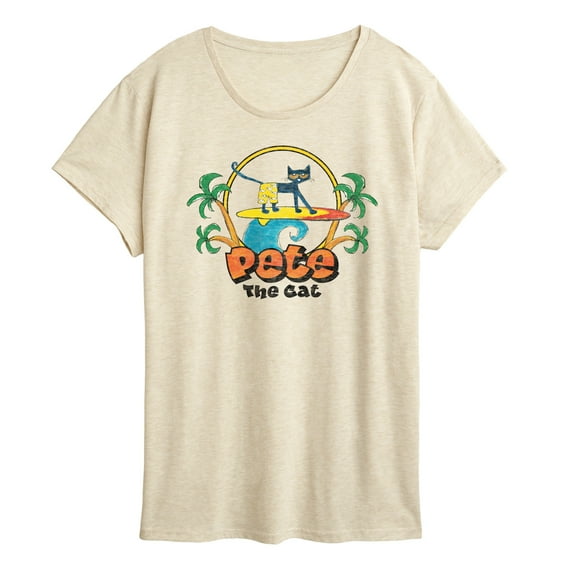 Pete The Cat - Retro Surf - Women's Short Sleeve Graphic T-Shirt