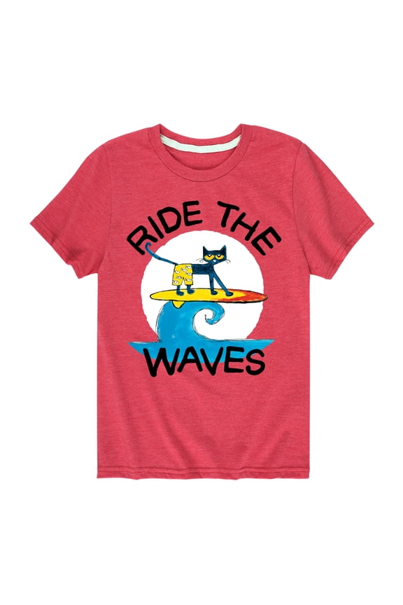 - Ride The Waves - Toddler And Youth Short Sleeve Graphic T-Shirt