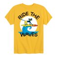 thumbnail image 1 of Pete The Cat - Ride The Waves - Toddler And Youth Short Sleeve Graphic T-Shirt, 1 of 6
