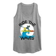thumbnail image 1 of Pete The Cat - Ride The Waves - Women's Racerback Tank Top, 1 of 6