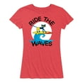 thumbnail image 1 of Pete The Cat - Ride The Waves - Women's Short Sleeve Graphic T-Shirt, 1 of 6