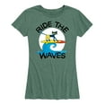 thumbnail image 1 of Pete The Cat - Ride The Waves - Women's Short Sleeve Graphic T-Shirt, 1 of 6