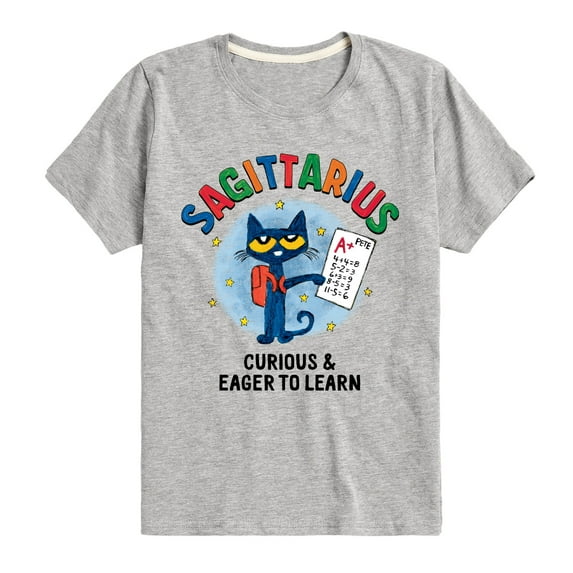 Pete The Cat - Sagittarius - Toddler And Youth Short Sleeve Graphic