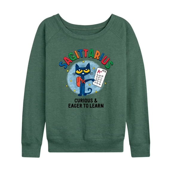 Pete The Cat - Sagittarius - Women's French Terry Long Sleeve Shirt