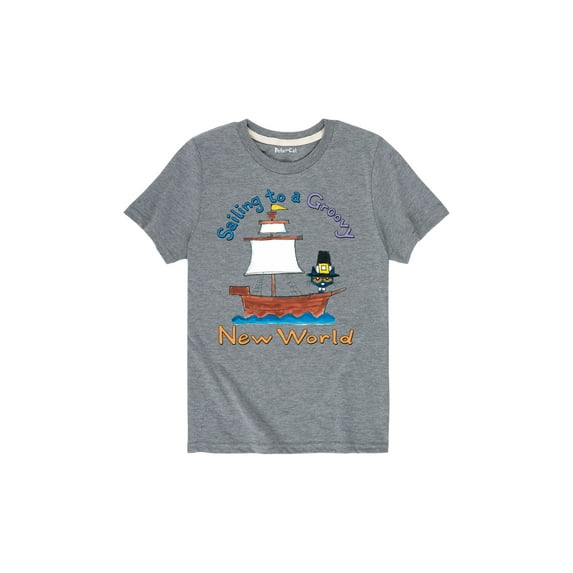 Pete The Cat - Sailing To A Groovy New World - Toddler Short Sleeve Graphic T-Shirt