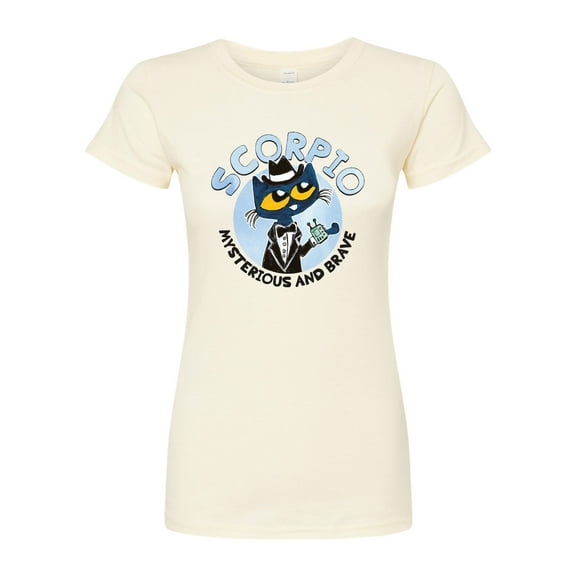Pete The Cat - Scorpio - Juniors Fitted Graphic T-Shirt