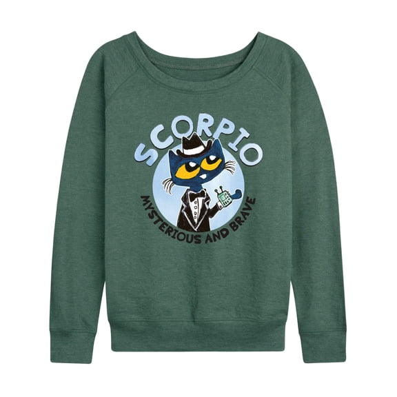 Pete The Cat - Scorpio - Women's French Terry Long Sleeve Shirt