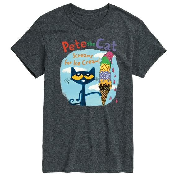 Pete The Cat - Screams For Ice Cream - Men's Short Sleeve Graphic T-Shirt