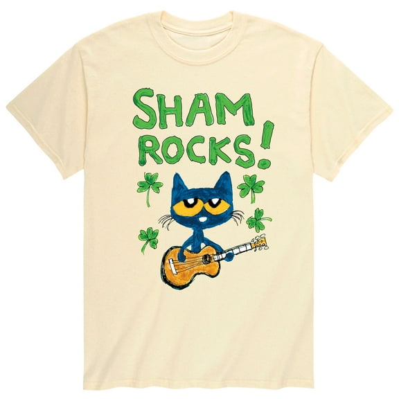 Pete The Cat - Sham Rocks - Men's Short Sleeve Graphic T-Shirt