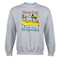 thumbnail image 1 of Pete The Cat - Sharing With New Friends Adult - Adult Crew Fleece, 1 of 5