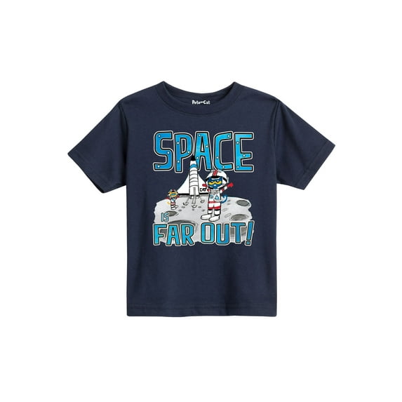 Pete The Cat - Space Is Far Out - Toddler Short Sleeve Graphic T-Shirt
