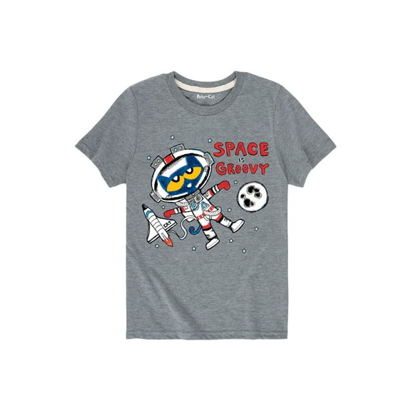 Pete The Cat - Space Is Groovy - Toddler Short Sleeve Graphic T-Shirt