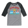 thumbnail image 1 of Pete The Cat - Splash Down - Toddler And Youth Raglan Graphic T-Shirt, 1 of 6