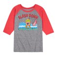 thumbnail image 1 of Pete The Cat - Splash Down - Toddler And Youth Raglan Graphic T-Shirt, 1 of 7