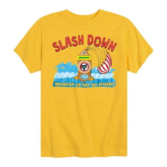 Pete The Cat - Splash Down - Toddler And Youth Short Sleeve Graphic T-Shirt