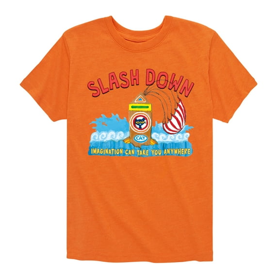 Pete The Cat - Splash Down - Toddler And Youth Short Sleeve Graphic T-Shirt