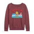 thumbnail image 1 of Pete The Cat - Splash Down - Women's Lightweight French Terry Long Sleeve Shirt, 1 of 6