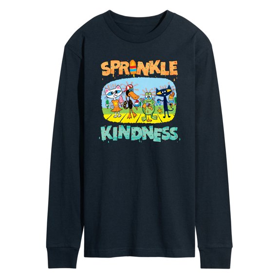 Pete The Cat - Sprinkle Kindness - Men's Long Sleeve Graphic T-Shirt