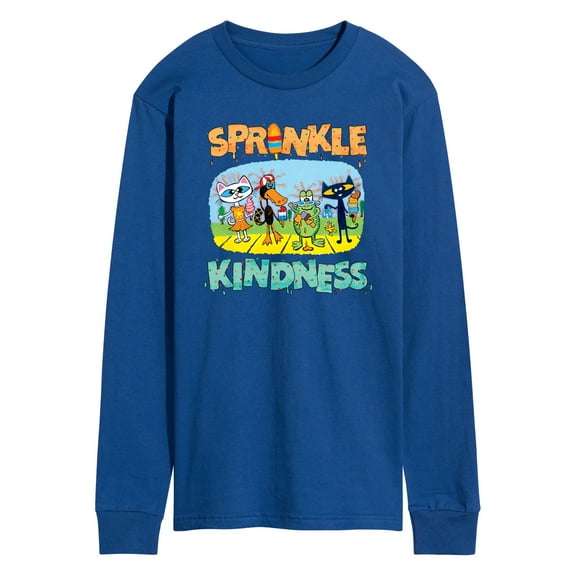 Pete The Cat - Sprinkle Kindness - Men's Long Sleeve Graphic T-Shirt