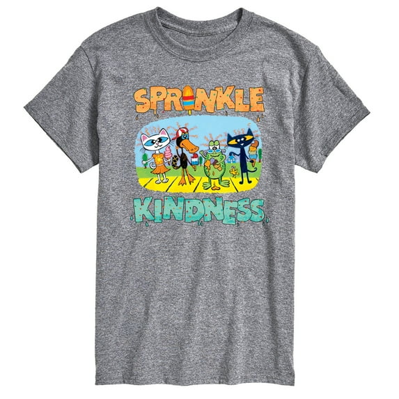 Pete The Cat - Sprinkle Kindness - Men's Short Sleeve Graphic T-Shirt
