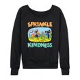 thumbnail image 1 of Pete The Cat - Sprinkle Kindness - Women's French Terry Long Sleeve Shirt, 1 of 5