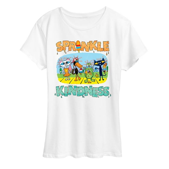 Pete The Cat - Sprinkle Kindness  - Women's Short Sleeve Graphic T-Shirt