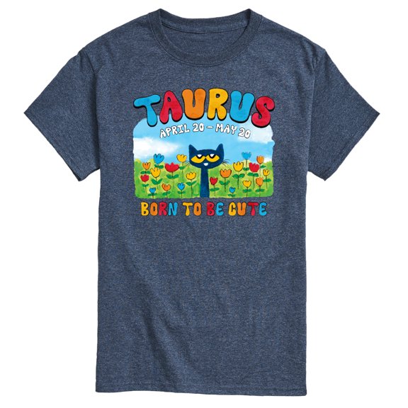 Pete The Cat - Taurus - Men's Short Sleeve Graphic T-Shirt