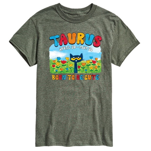 Pete The Cat - Taurus - Men's Short Sleeve Graphic T-Shirt