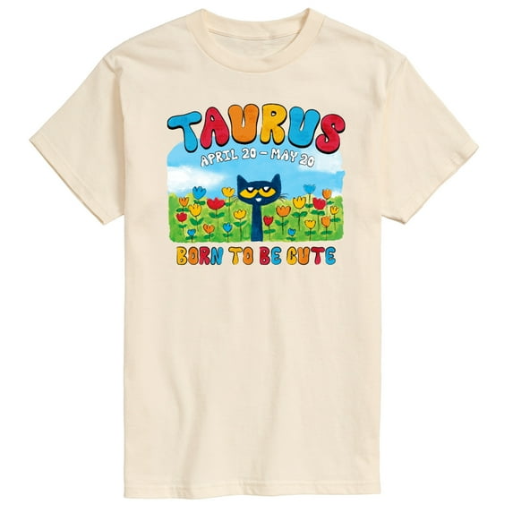 Pete The Cat - Taurus - Men's Short Sleeve Graphic T-Shirt