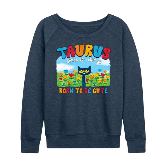 Pete The Cat - Taurus - Women's French Terry Long Sleeve Shirt