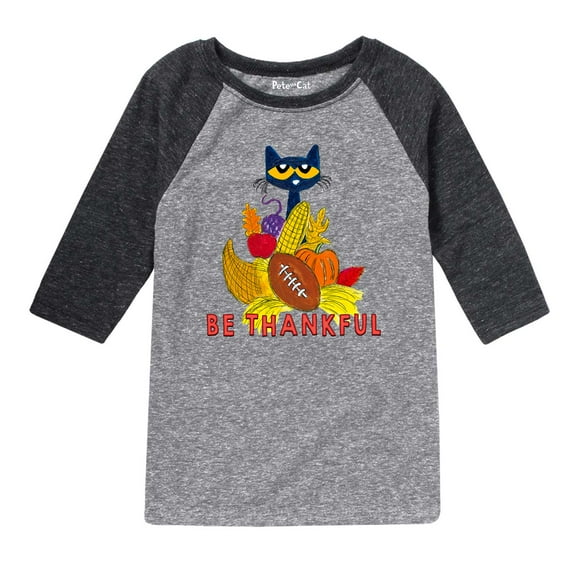Pete The Cat - Thankful Kids - Toddler And Youth Raglan