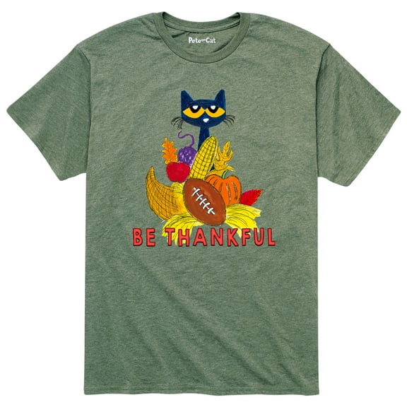 Pete The Cat - Thankful - Men's Short Sleeve Graphic T-Shirt