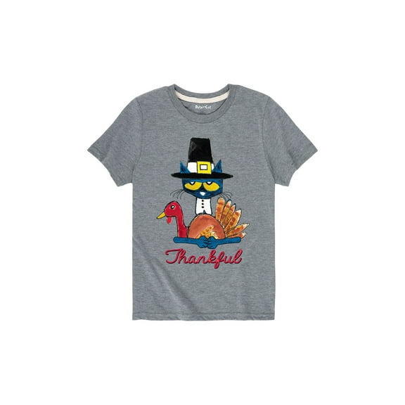 Pete The Cat - Thankful - Toddler Short Sleeve Graphic T-Shirt